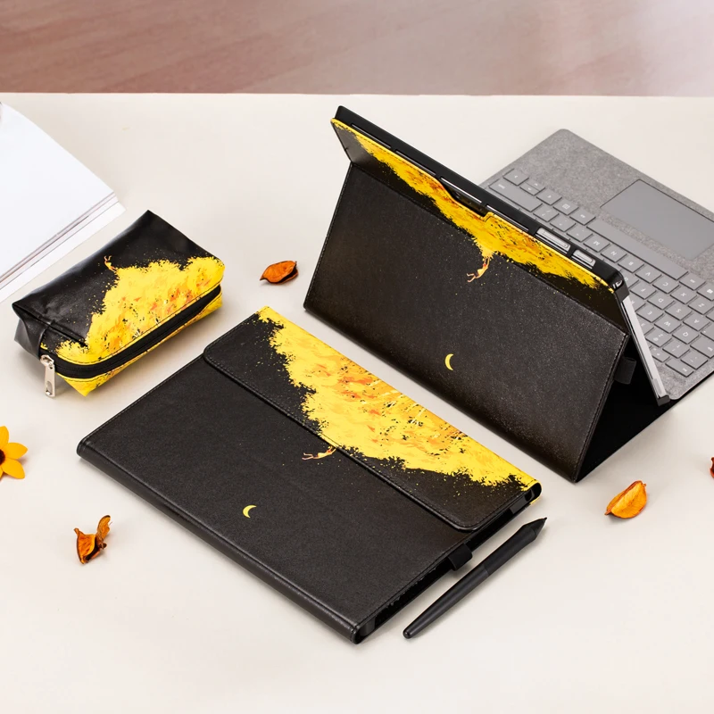 

Microsoft's new Surface Pro 6 case, Pro 5 tablet case, Pro 4 leather case, 12.3-inch Creative Case,Fall Proof