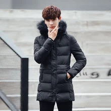 Парки новая зима длинное пальто куртка хлопок мужской хан издание развивать нравственность Для мужчин; зимняя куртка A458-997-P135