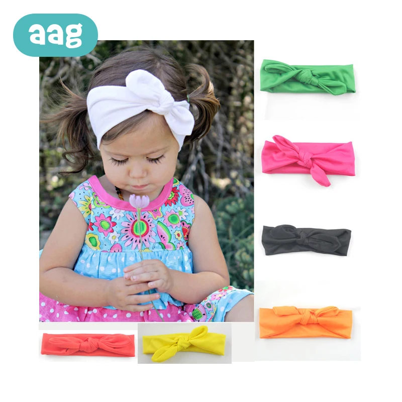 

AAG Baby Girl Headbands HairBand Elastic Toddler Turban Bow Hair bands Headband Kids Head Wrap Infant Hair Accessories 10