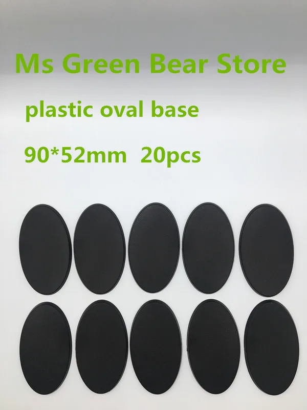 

Plastic model base . 90*52mm oval 20pcs