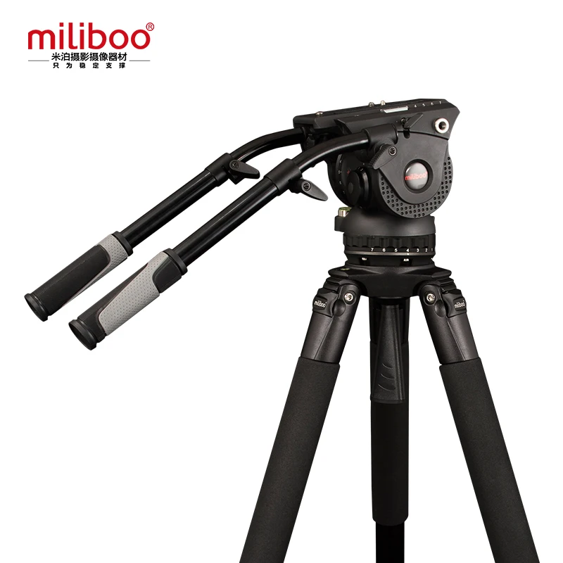 US $1.198.89 Miliboo Professional Broadcast Movie Tripod M15L 3 Section With Fluid Head Load 18 Kg Max Height 207cm Tube Diameter 25mm