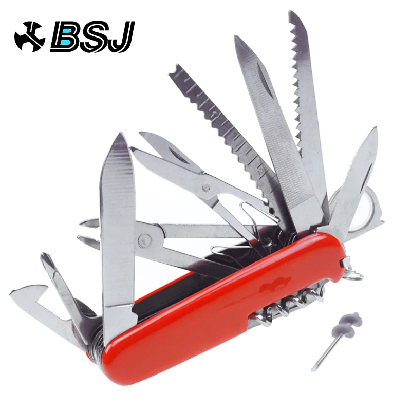 

Multi-Functional Swiss 91mm Folding Knife Stainless Steel Multi Tool Army Knives Pocket Hunting Outdoor Camping Survival Knife