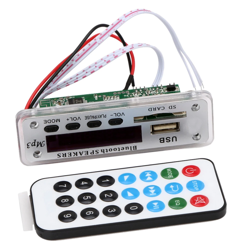 

1 PCS Integrated Wireless Bluetooth 12V 5V USB MP3 WMA Decoder Board Audio Module USB TF Radio For Car ZTV-M01BT Car-styling