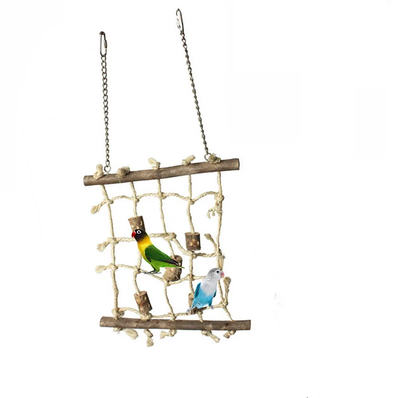 Birds Accessoires Durable Parrot Swing Playing Rope Ladder Chewing Bird