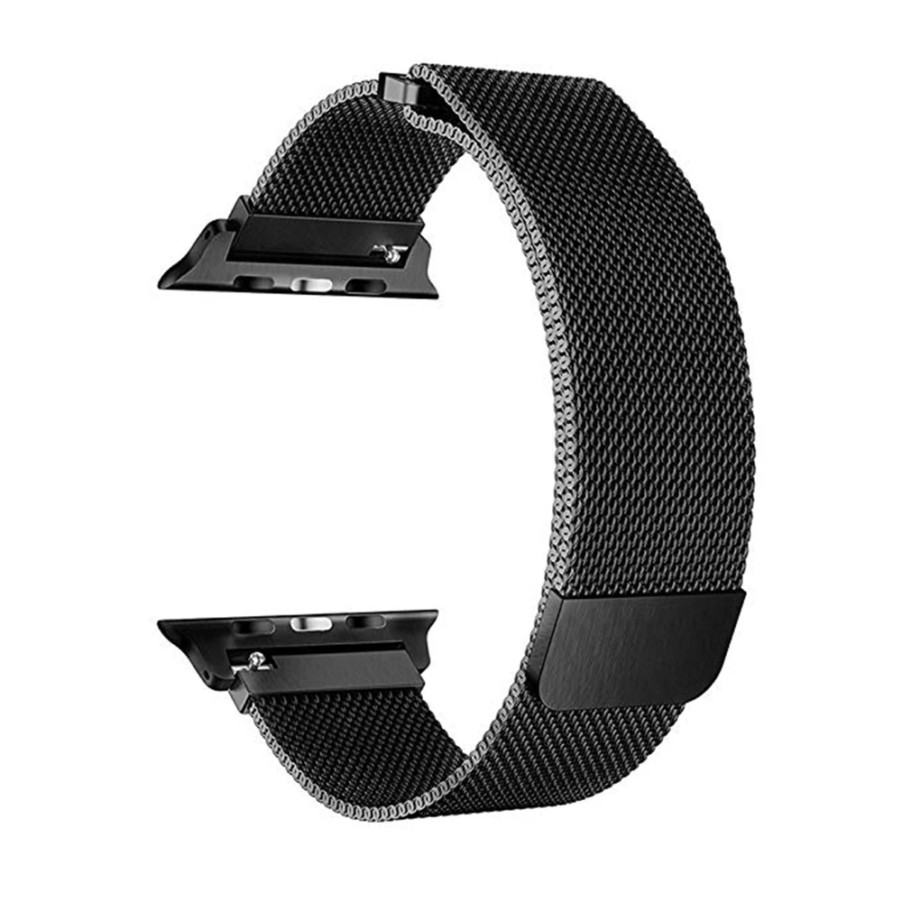 Milanese Loop Strap for Apple Watch Band 38mm 42mm Stainless Steel Bracelet Magnetic adjustable for Apple Watch Series 4 3 2 1