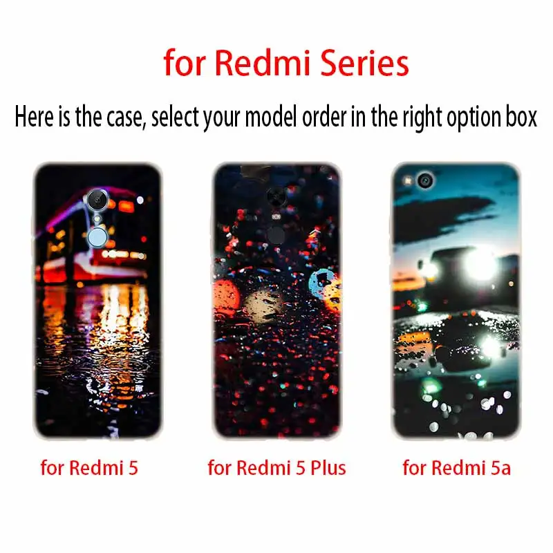 Крышка чехол для телефона из мягкого силикона ТПУ с рисунком Xiaomi Redmi 8 8a 7 7a 6a 5a 5plus