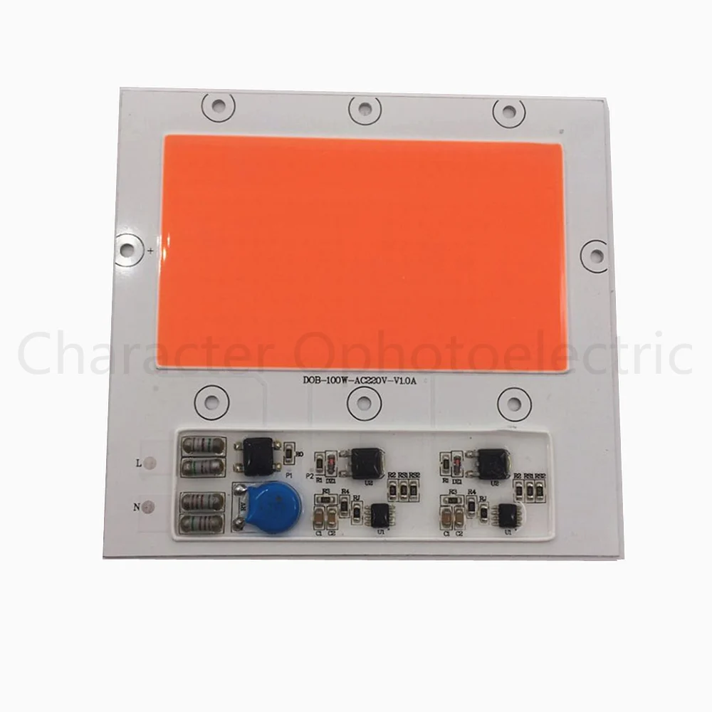 COB Chip 100W 380NM-840NM Full Spectrum LED  Integrated Smart IC Driver 220V For Plant Growth light