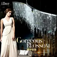 Led Italian luxury crystal Chandeliers Lights model room after the modern simple Nordic bedroom restaurant crystal lamp