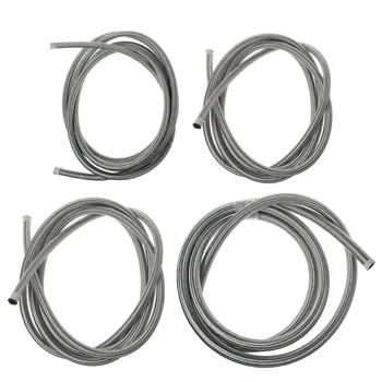 

3M Stainless Steel Braided Brake Gas Oil Fuel Line Hose AN4 AN6 AN8 AN10 NEW