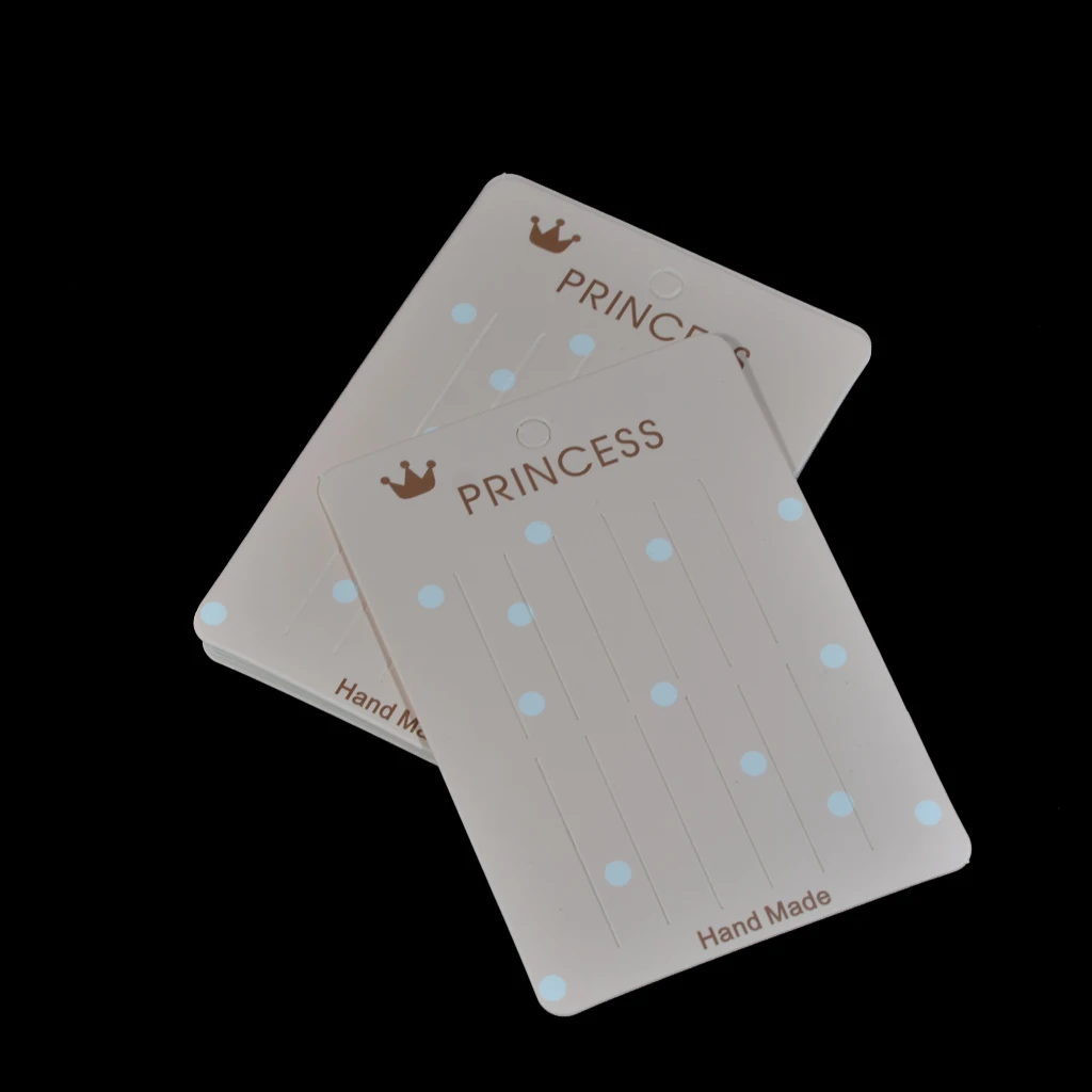 20pcs Hair Clip Card Paper Jewelry Display Cards Paper Cardboard Hair Accessory Cards Blank Hairpin Hair Band Packaging Cards