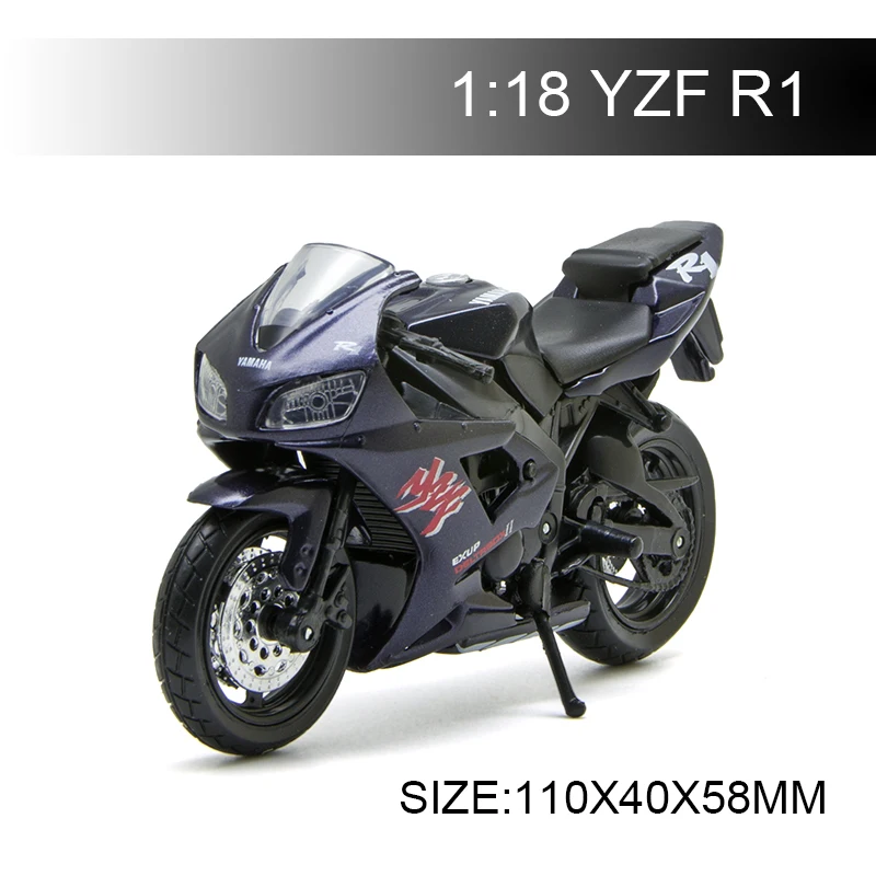 

Maisto 1:18 Motorcycle Models YAMA YZF R1 Diecast Plastic Moto Miniature Race Toy For Gift Collection