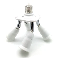 Регулируемый 4 in1 E27 базы светодиодный держатель лампы Socket Splitter свет лампы накаливания адаптер держатель 1 до 4 основания светильника высокое качество