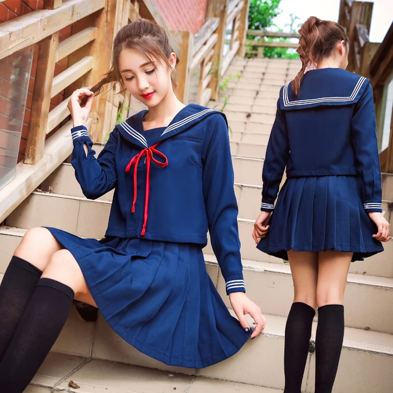 UPHYD школьная форма в стиле моряка Uniforms JK Униформа консервативный стиль колледж
