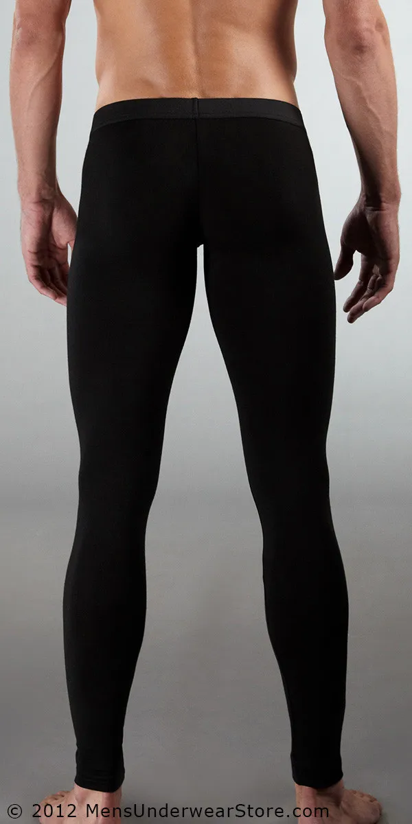 Men Cotton Long Johns Men's Bodysuit Warm Pants Male Girdle Loungewear Man Compression pants fleece long johns