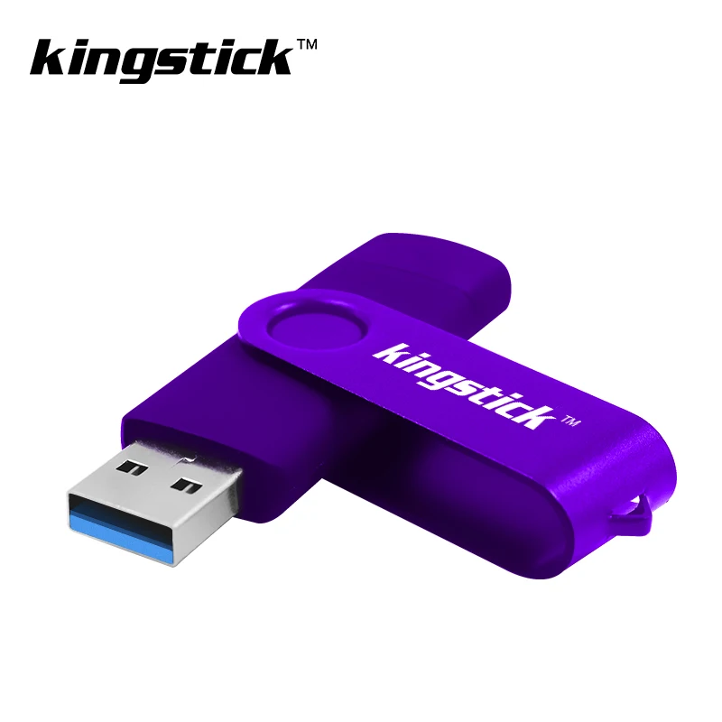 Высокое качество OTG USB 3,0 флеш-накопитель 32 Гб 64 Гб 128 ГБ USB флеш-накопитель 8 Гб 16 Гб ключ usb флешка Флешка для Android смартфона - Цвет: purple