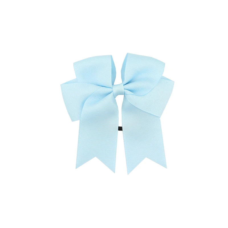 Large Elastic Hair Bands for Dance Girls Handmade Grosgrain Ribbon Hair Bows with Clips Kids Hair Accessories (10)