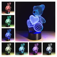 Сова 3d ночной Светильник Rled светильник Usb 3d лампа декоративная настольная лампа получите бесплатный пульт дистанционного управления настольные лампы Лебедь настольные лампы