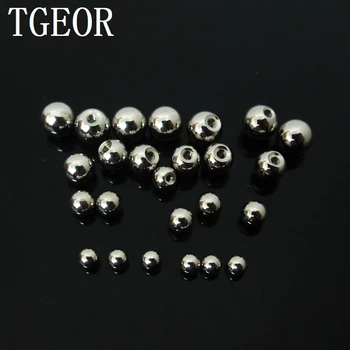 

Hot wholesale body jewelry parts 50pcs 16g 14g plated colors stainless steel jewelry ball free shipping
