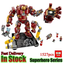 Lepin 07101 1527Pcs Marvel s The Avengers 3 Super Hero The 76105 Iron Man Anti Hulk