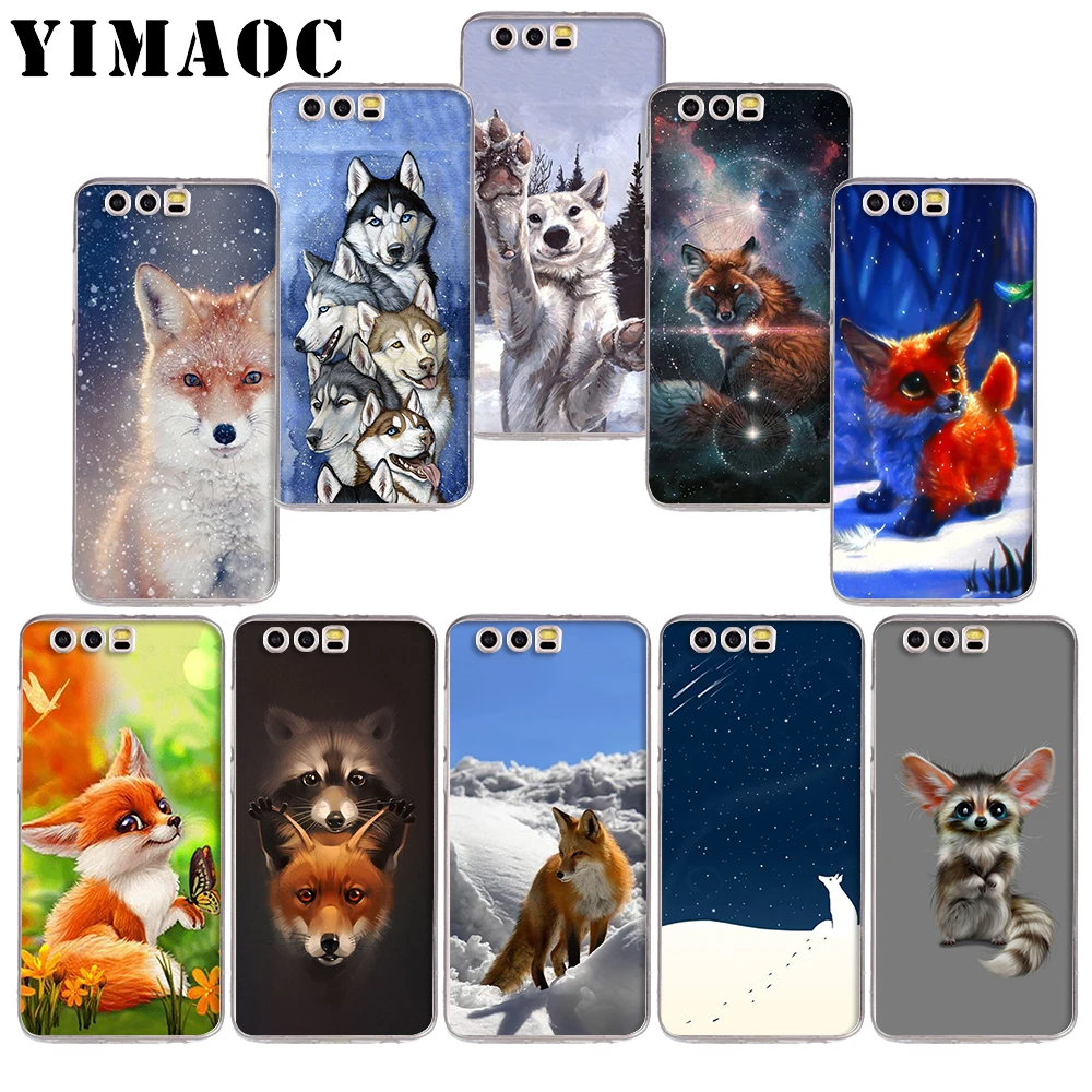 

YIMAOC 45z Anime cute fox Soft TPU Case for Huawei Honor 10 9 lite 7A Pro 7C 7X 8X Nove 3 3i