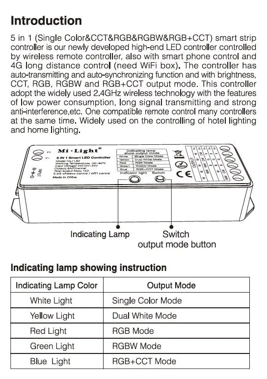 2,4G FUT089 Miboxer беспроводной 8 зон пульт дистанционного управления; B8 настенный сенсорный Панель; LS2 5IN 1smart led контроллер для RGB+ CCT Светодиодная лента