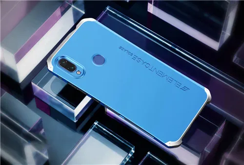 Алюминиевый металлический бампер чехол для Xiaomi Redmi Note 7 360 Полный Гибридный бронированный матовый ПК задняя крышка Redmi Note 7 противоударный чехол для телефона - Цвет: blue and silver