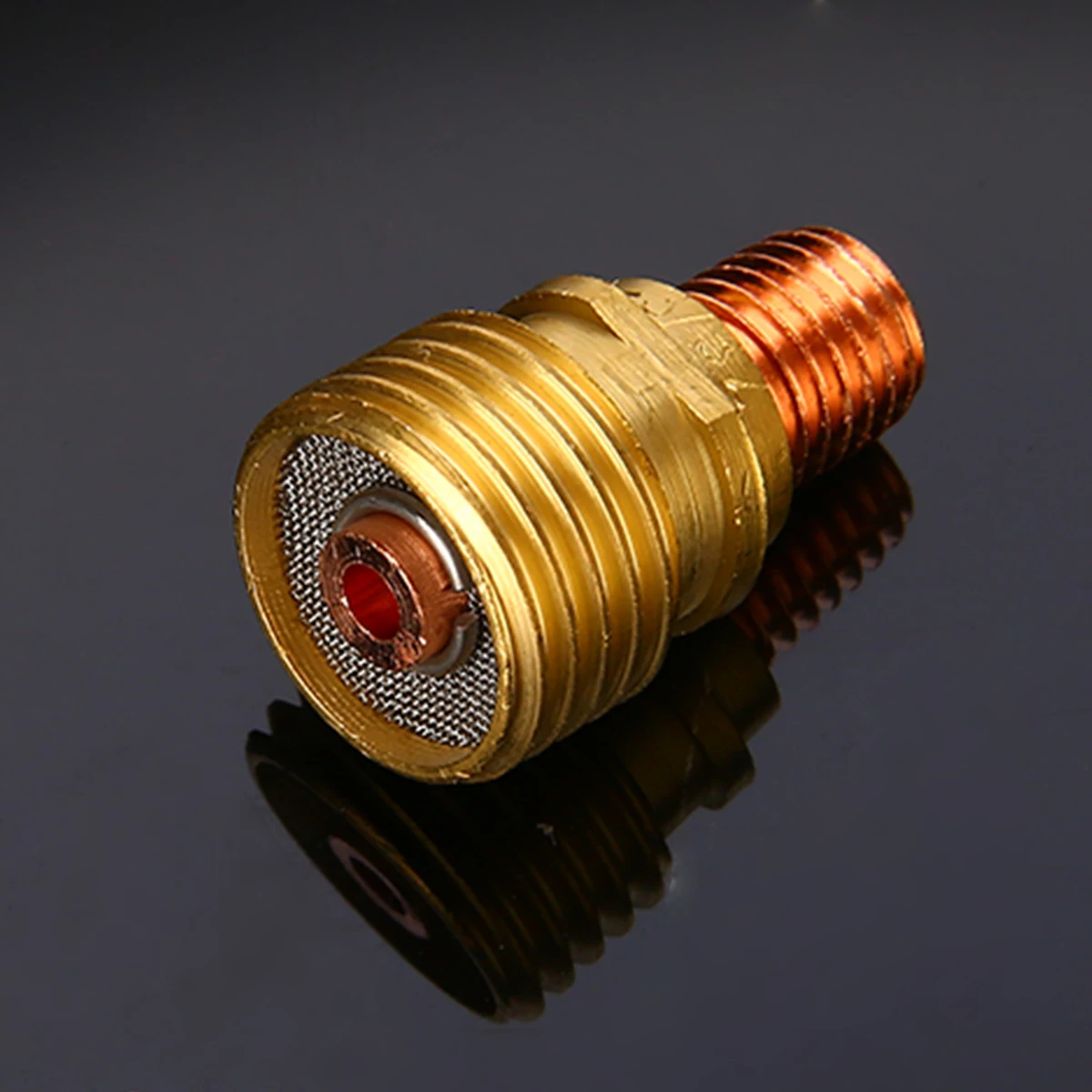 7PCS Torch TIG Welding Stubby Gas Lens #12 Pyrex Cup + Collets Green O Ring Kit Set For WP-9/WP-20/WP-25 Tig Welding Torch Parts