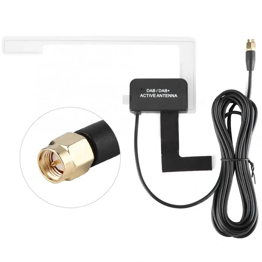 

Dlenp DAB+Digital Stereo Radio Antenna SMA Plug FM Radio Aerial Home Radio Aerial Auto Accessories