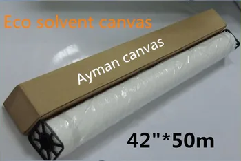 

42"*50m wholesale 100% polyester 600d glossy eco solvent digital printing wall art canvas roll for inkjet print