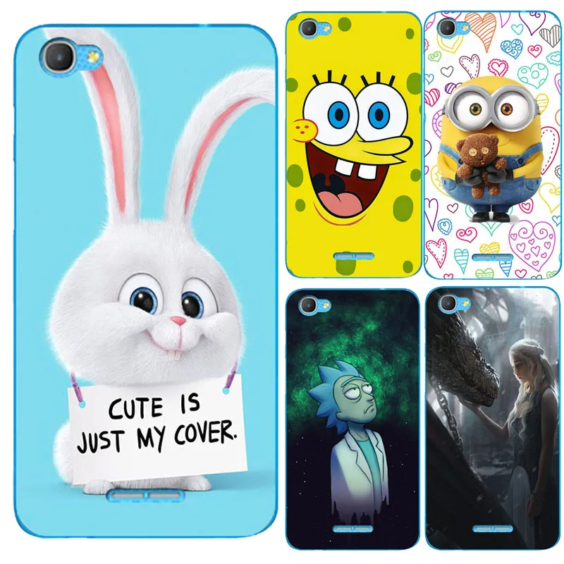 

For Alcatel Pixi 4 Plus Power 5023F Case For Alcatel Pixi4 Plus Power 5023 5023E Silicone Cases Owl Cat Flower Cute