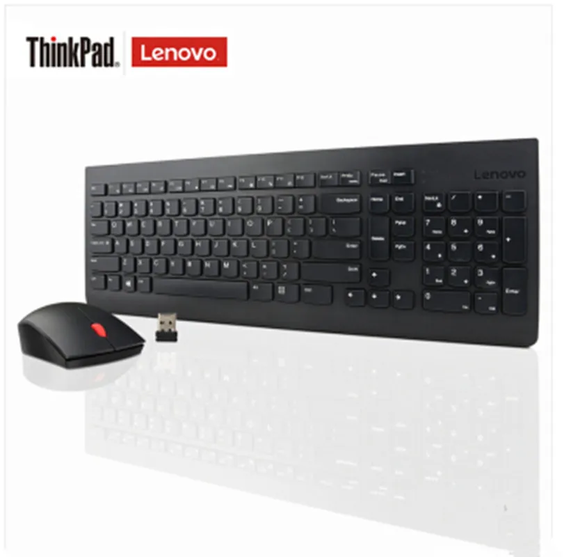 

Free shipping Lenovo ultra thin wireless key mouse suit 4X30M39458 Thin chocolate key mouse suit