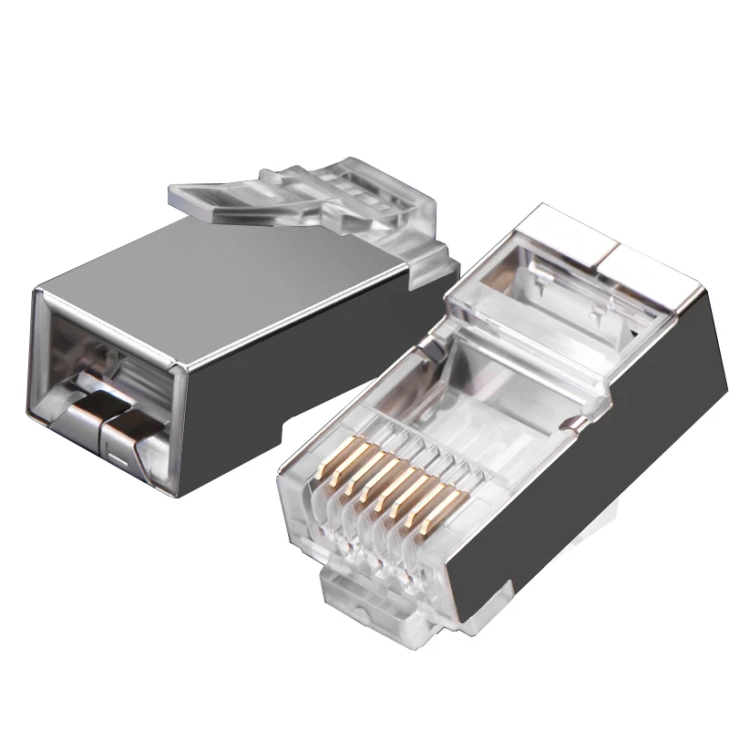 AIXTON EZ RJ45 разъем Ethernet Кабельный CAT5E CAT6 сеть 8P8C экранированные модульные клеммы
