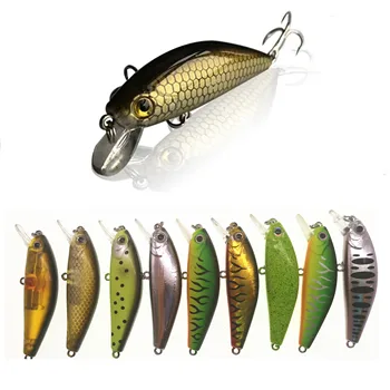 

Swolfy 5pcs/lot New Minnow 50mm Sinking Floating Mini Wobbler Fishing Lure Artificial Hard Bait Trout Crankbait Fishing