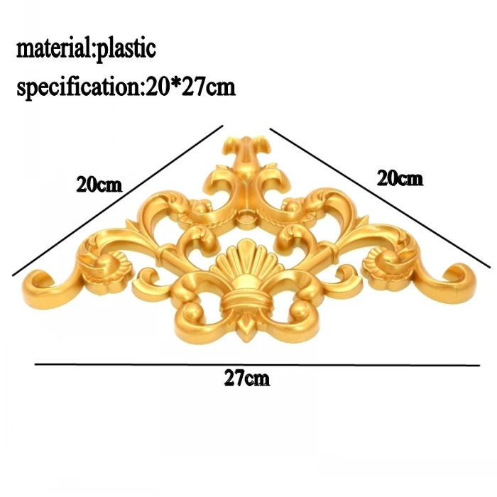 Runbazef имитация дерева Вырезка стены потолок мост Пластик Craft Свадебные украшения Домашний Декор миниатюрная фигурка - Цвет: Золотой