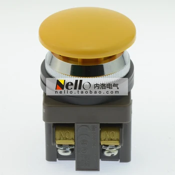 

[SA]Japan and the spring IDEC 30mm mushroom head push button switch self-resetting ABN310Y yellow 1N0--10pcs/lot