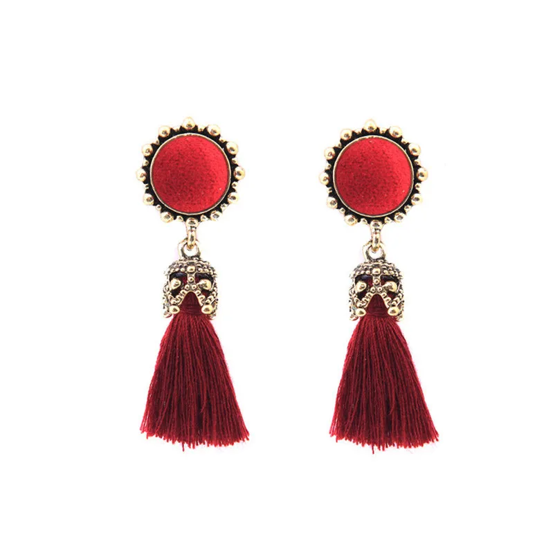 Trendry Earrings for Women Vintage Style Rhinestones Crystal Long Tassel Dangle Earrings Jewelry for gift Brincos Y05#N (6)