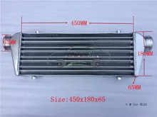 size:450 x 180 x 65 mm,Car modification power suite tank, intercooler, AIR COOLER, AFTERCOOLER is suitable for all Car models