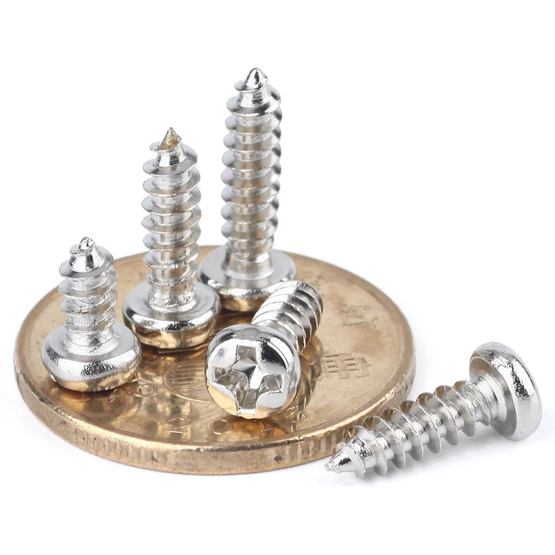 1000 шт. M1.0 M1.2 M1.4 M1.5 M1.7 Круглый с никелевым покрытием Головка micro electronic Phillips потайная