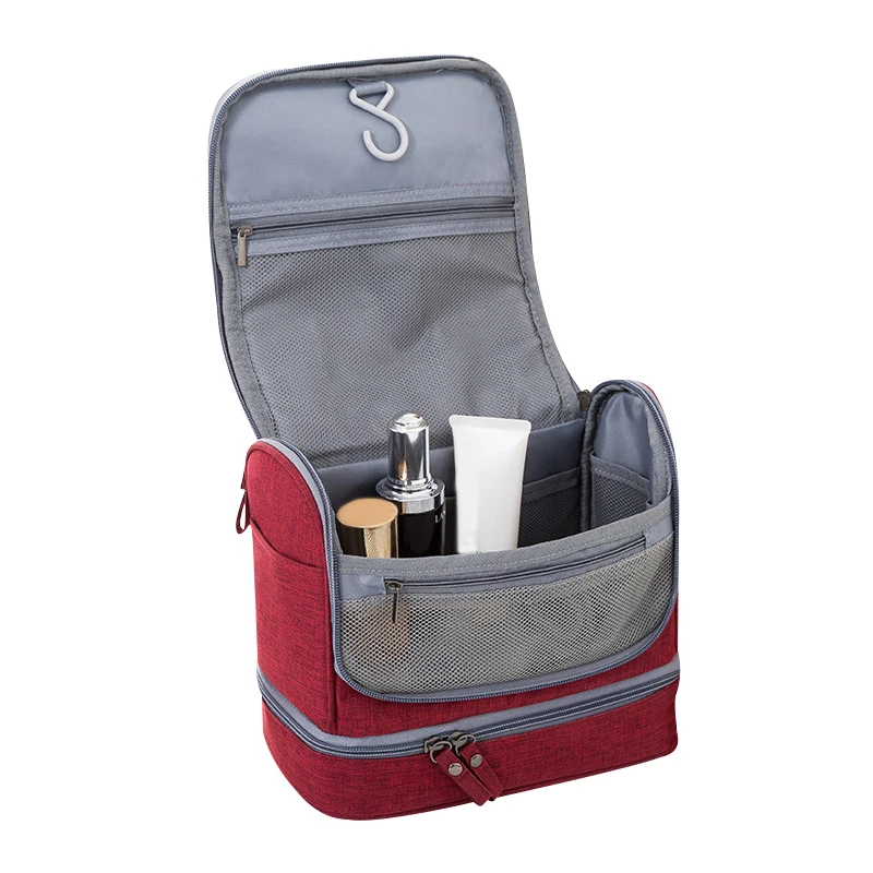 Men's Fashion Oxford Scrubs Fabric Cosmetic Bags Wash Pouch Waterproof Storage Bag Storage