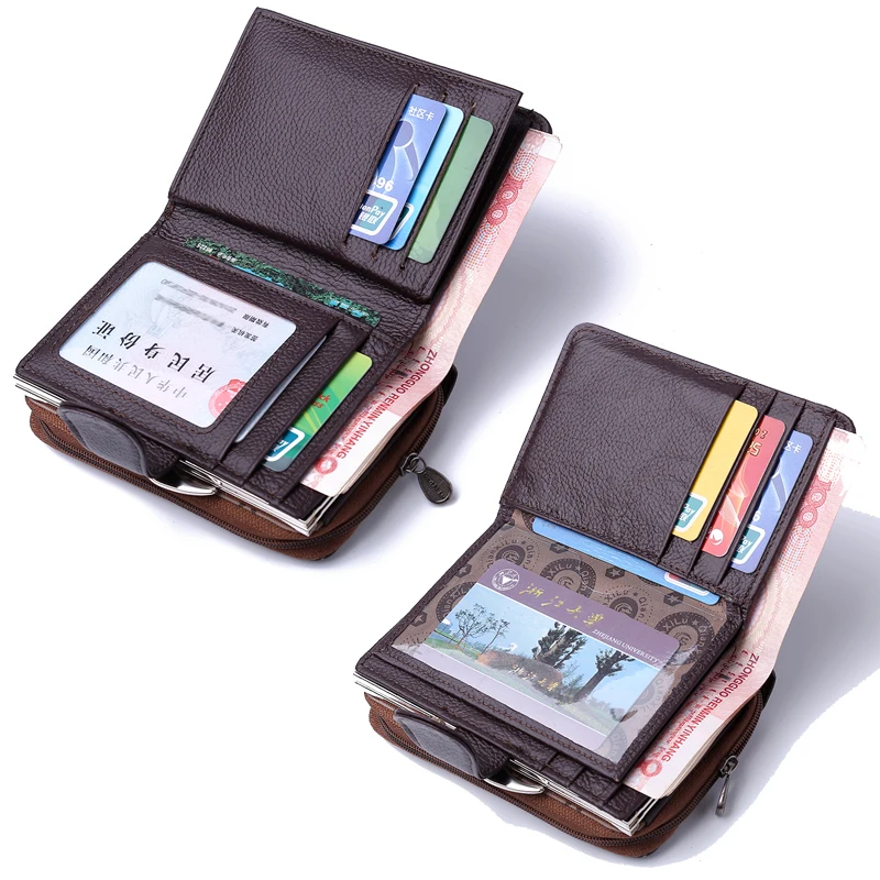 Beste Vrouwen Portemonnees 2017 Nieuwe Echt Leer Munt Portemonnee Vrouwelijke Kleine Portemonnee Hoge Kwaliteit