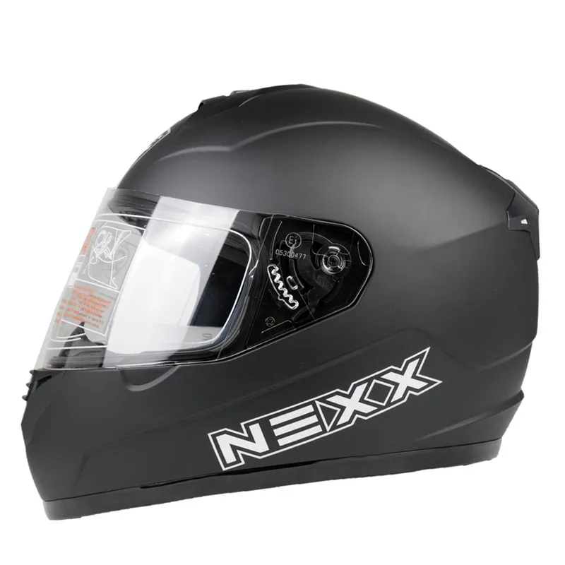 Бренд nexx полный шлем Для Мужчин's Moto rcycle шлем профессиональный гоночный шлем Moto Casco Moto cicleta Capacete ECE утвержден - Цвет: Matt black