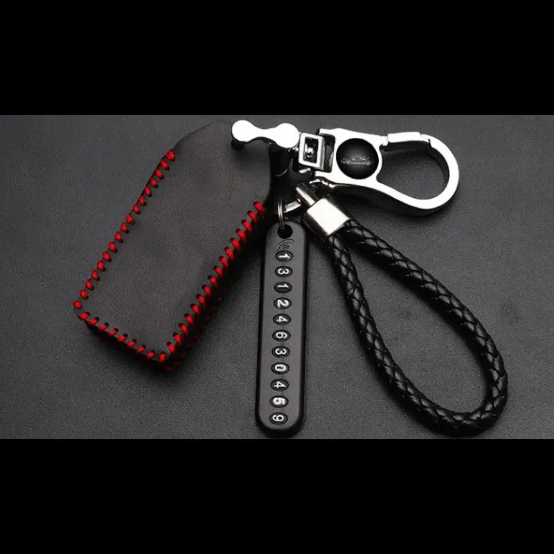 1Pc-Leather-Car-Key-Fob-Case-Cover-Shell-For-Mitsubishi-Eclipse-Cross-ASX-2018-New-Fashion(4)