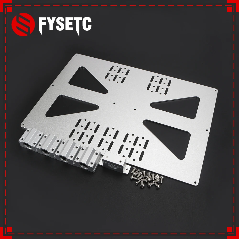 Cena 3D drukarki części platformy ogrzewania Z osi Z SC8UU wsparcie płyta aluminiowa dla Prusa I3 Wanhao płyta nośna v3 300 Heatbed
