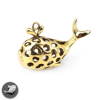 

4PCS 28*16MM Antique Gold Color Plated Brass Whale Charms Pendants Diy Jewelry Findings Accessories wholesale
