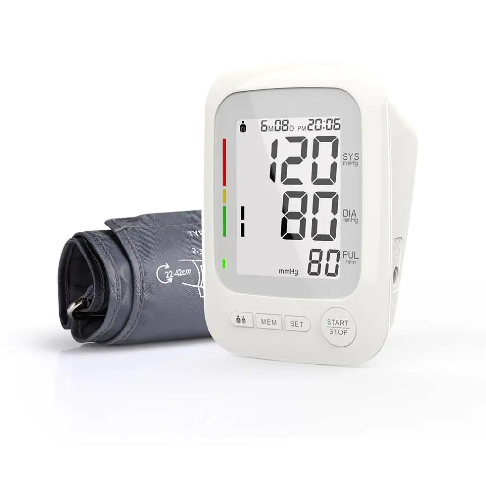 

Portable Size Home Use LCD Display Arm Sphygmomanometer Battery Version Electronic Blood Pressure Monitor