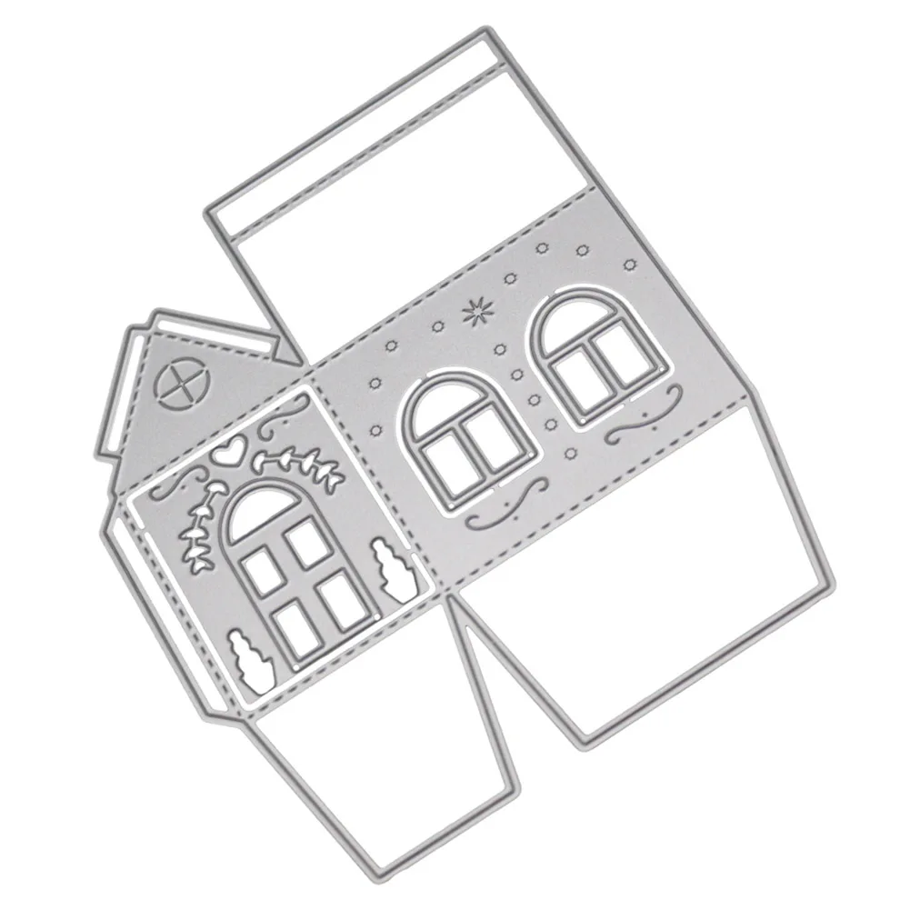 

DIY Carbon Steel 3D House Cutter Dies Handmade Molding Cutting Scrapbook Craft Die SLC88