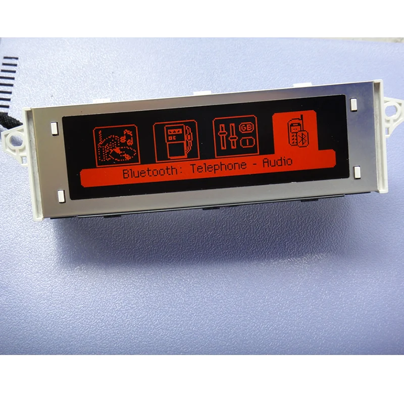 Высококачественный красный экран с поддержкой USB и Bluetooth дисплей красный монитор для peugeot 307 407 408 citroen C4 C5 12 pin