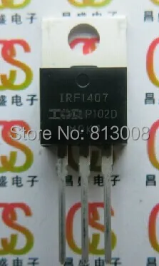IRF1407PBF TO220AB 100% new Original Genuine Single N-Channel Transistor Power Mosfet Flange Mount Emax Stock Free Ship 20PCS |
