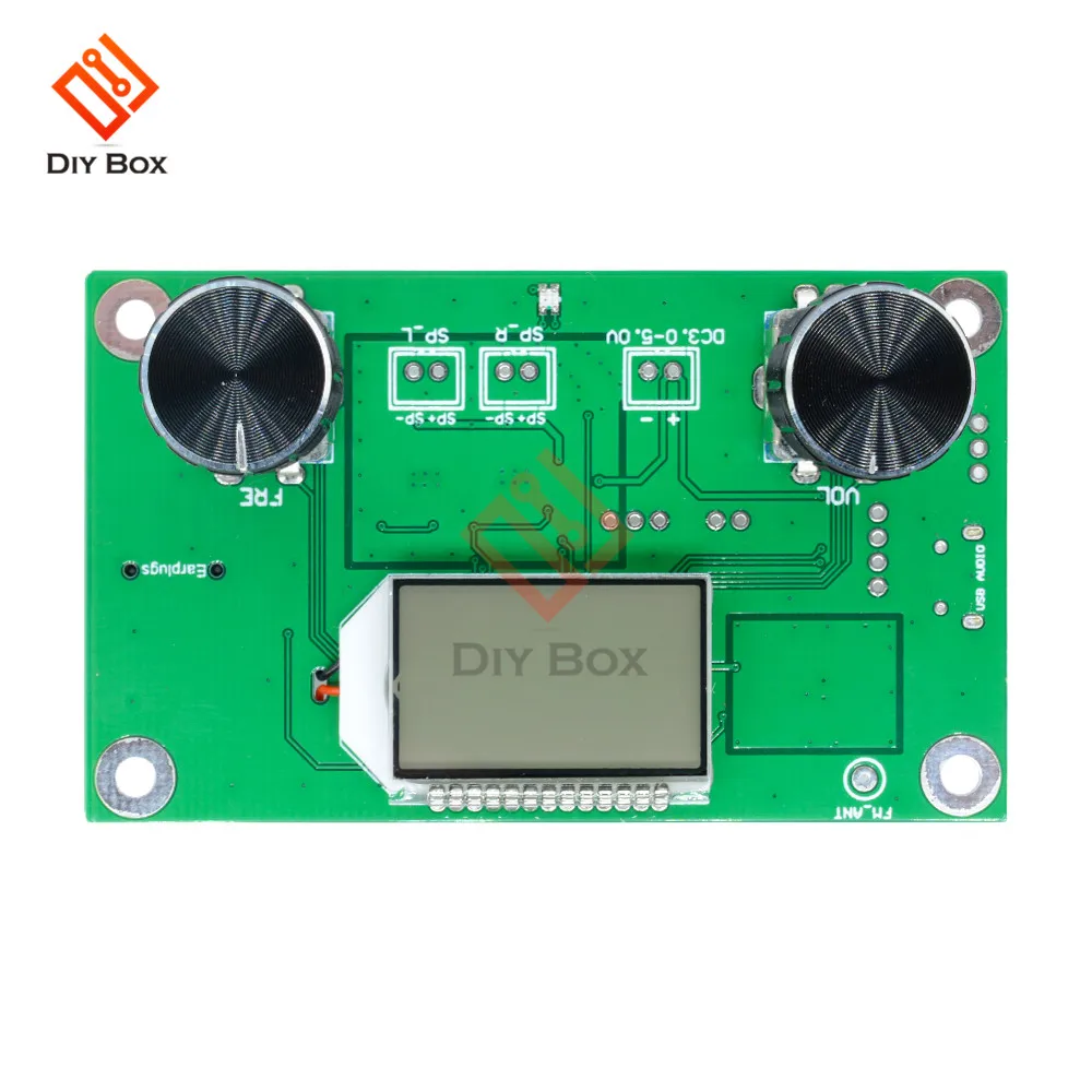 DSP PLL ЖК-дисплей стерео цифровой FM радио модуль приемника 87-108 МГц с серийным номером Управление Частотный диапазон 50 Гц-18 кГц