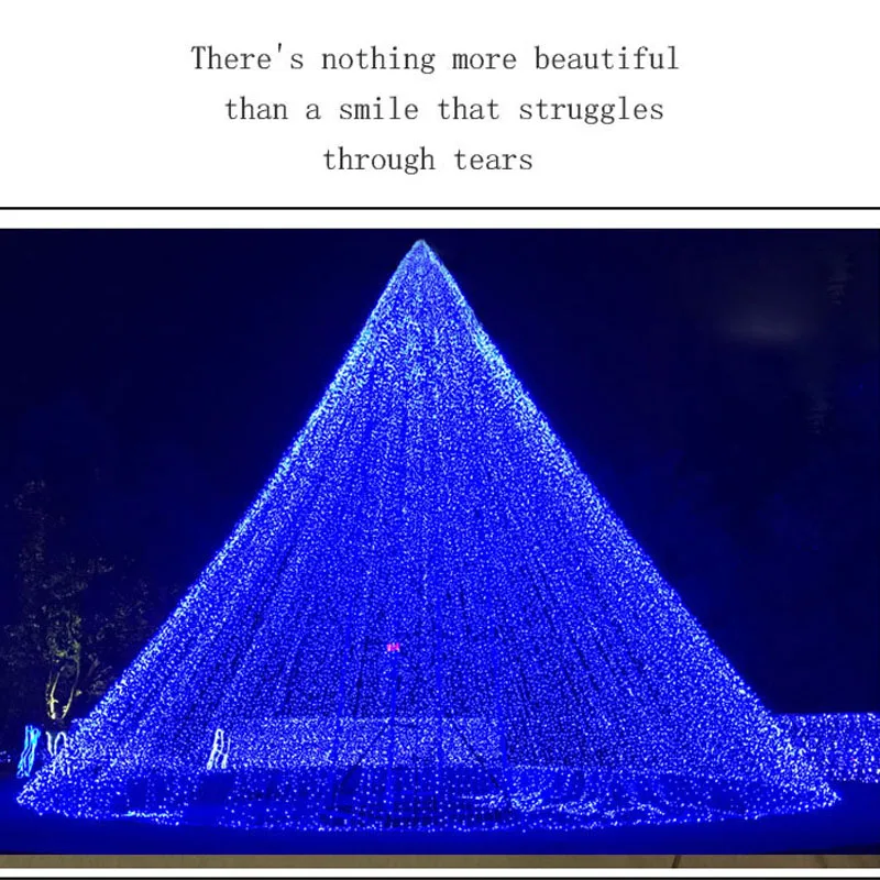 100 м 500 светодиодов занавес свадебный Декор Светильник Открытый водонепроницаемый Сказочный светильник для дома вечерние украшения на Рождество праздник